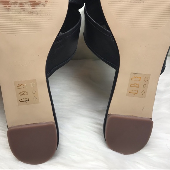 J. Crew Black Cora Criss Cross Sandals Sz 8.5 NWOB - Picture 5 of 8